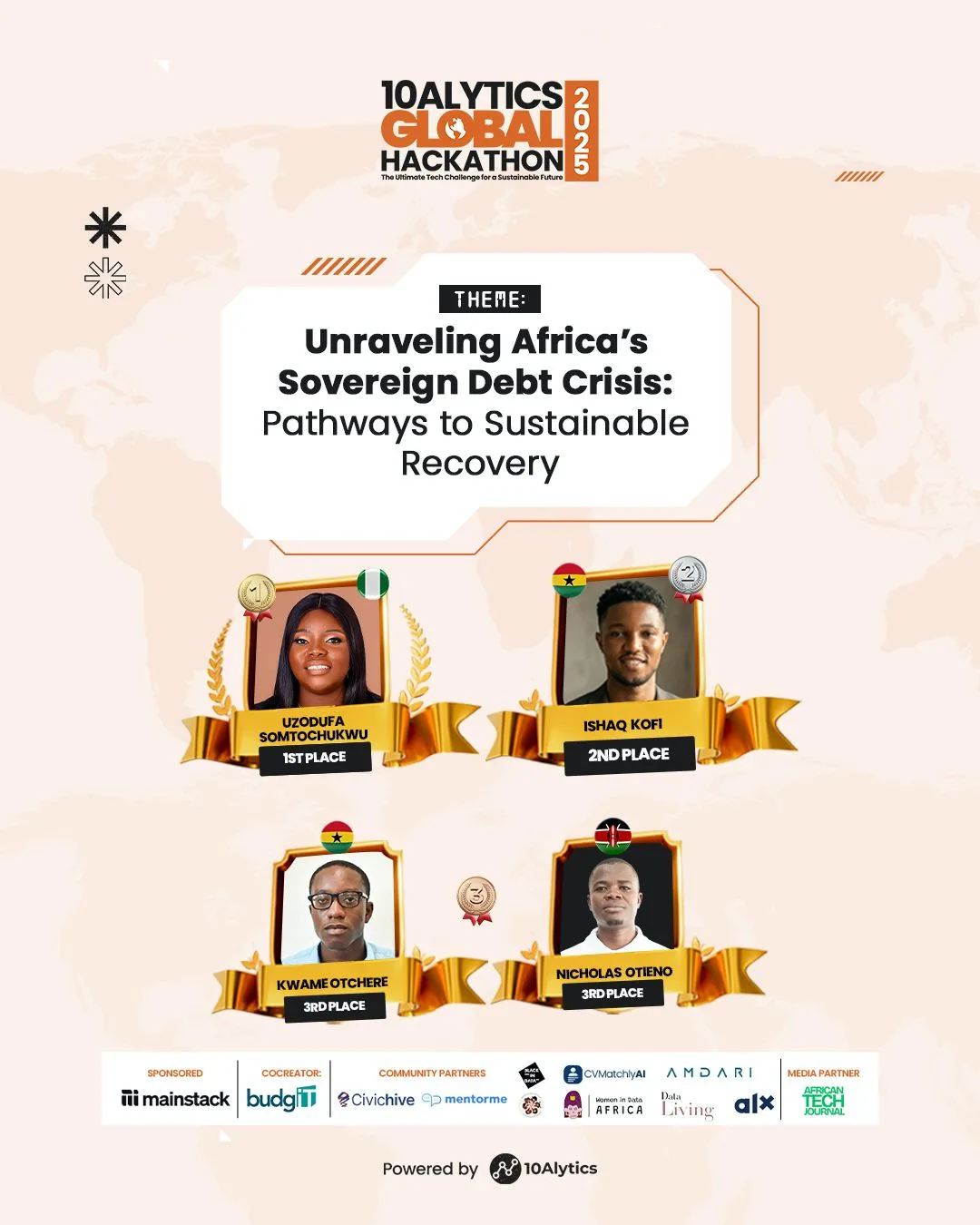 Post-Event Recap: Inside the 2025 10Alytics Global Hackathon- Africa’s Biggest Data Challenge